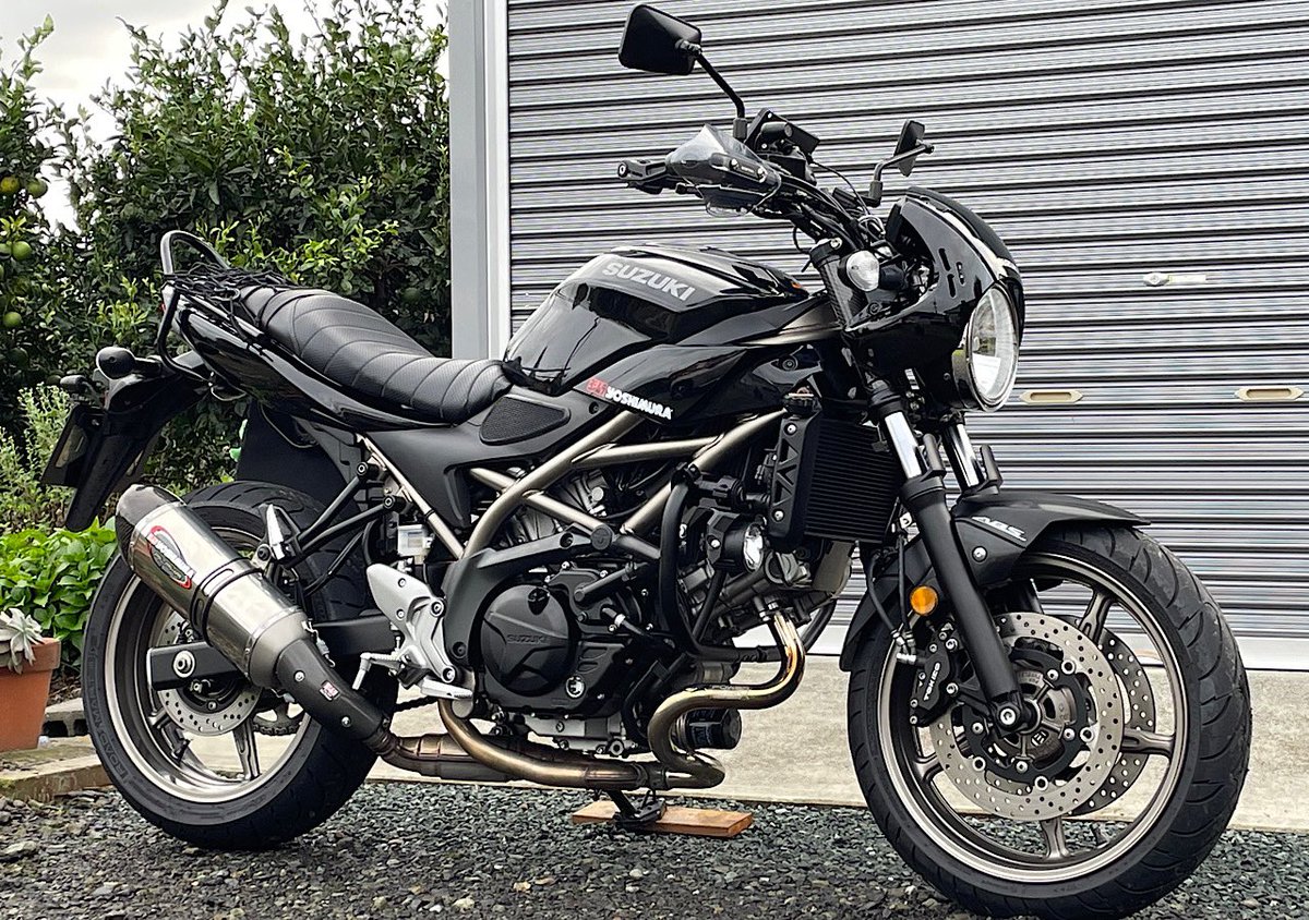 SV650にSV650Xの純正ビキニカウル取り付け✨ バーハンXの誕生です😁 #sv650