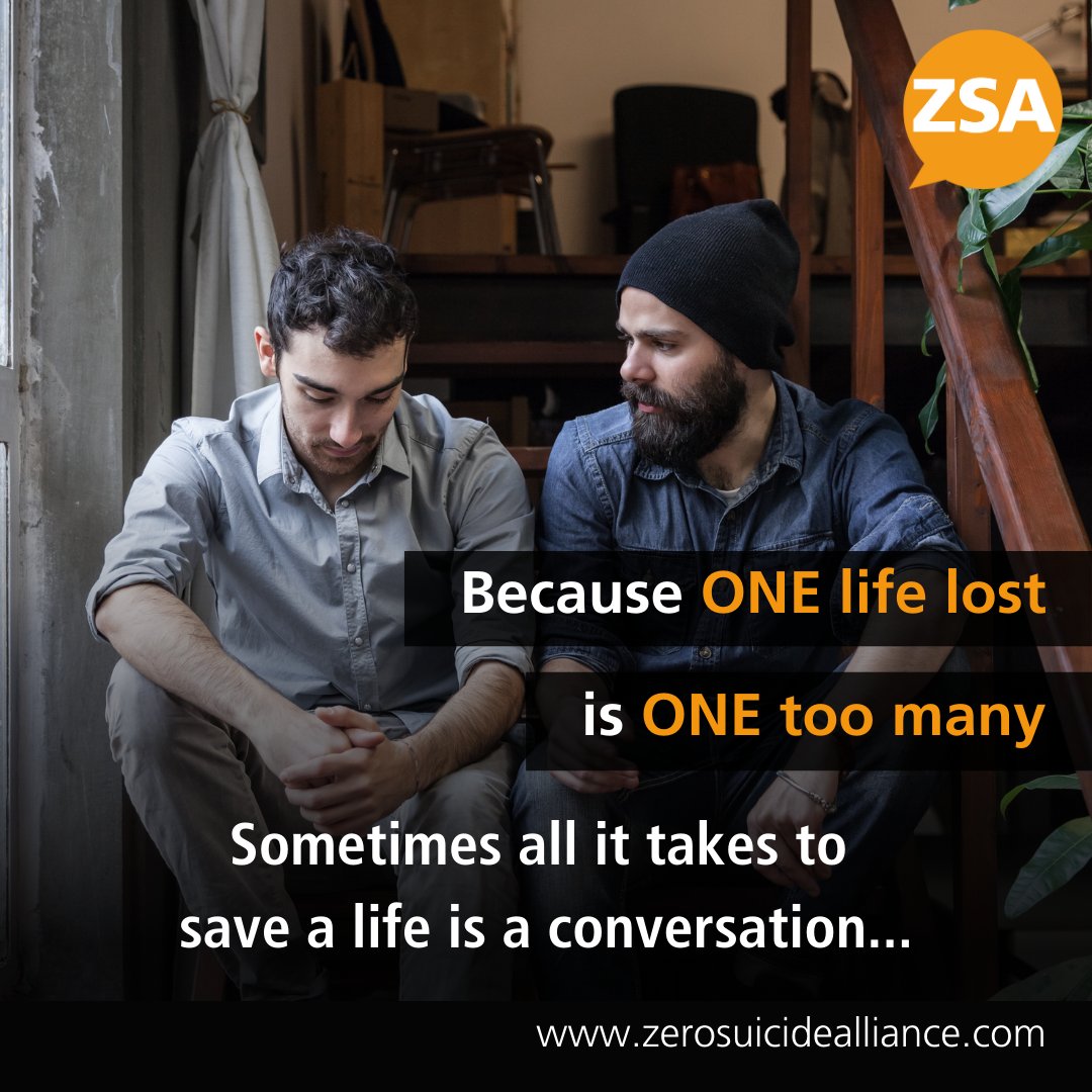 Knowing how to start a conversation about suicide can be difficult. Our training could help!

Our #SuicideAwareness training courses coach you through scenarios to help you spot signs someone maybe feeling suicidal and shares tips for talking to them.

zerosuicidealliance.com/training