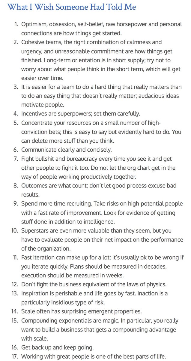 Fabian Heuwieser (@fabianmh) on Twitter photo „What I Wish Someone Had Told Me“ by <a href="/sama/">Sam Altman</a> (Sam Altman)
blog.samaltman.com/what-i-wish-so… „What I Wish Someone Had Told Me“ by <a href="/sama/">Sam Altman</a> (Sam Altman)
blog.samaltman.com/what-i-wish-so…