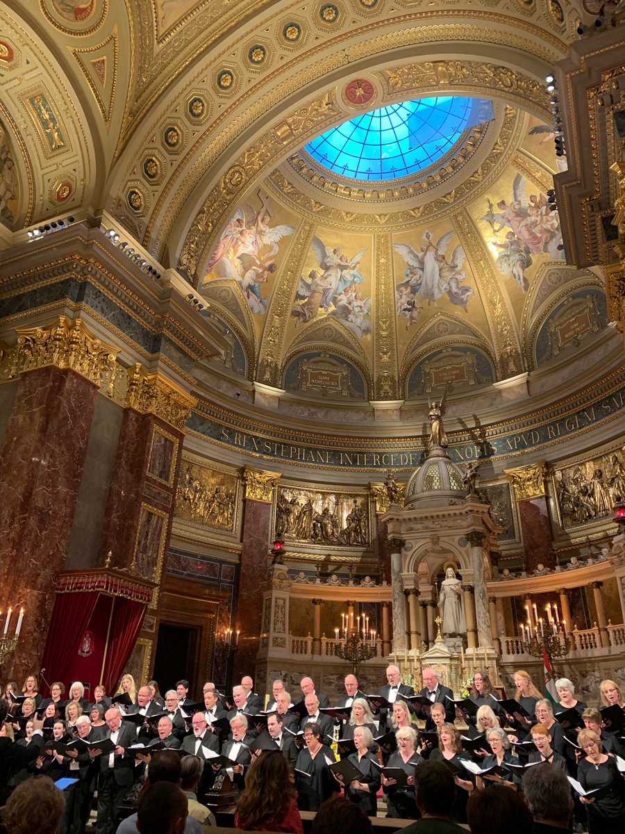 Greetings from Budapest!

We really enjoyed performing in St. Stephen's Basilica yesterday after a morning of sightseeing, we even did an impromptu performance of 'An Irish Blessing' outside the stunning House of Music Hungary!

Concert number 2 today in Esztergom#belfastphil150