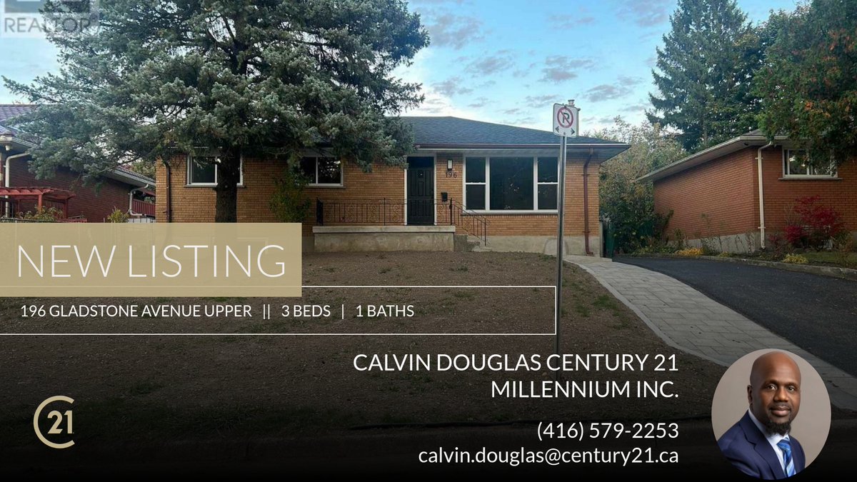 CD_Realtor's tweet image. 📍 New Listing 📍 Take a look at this fantastic new property that just hit the market located at 196 Gladstone Avenue Upper in London. Reach out here or at (416) 579-2253 for more information

Calvin Douglas 
Century 21 Millennium ... homeforsale.at/196_GLADSTONE_…