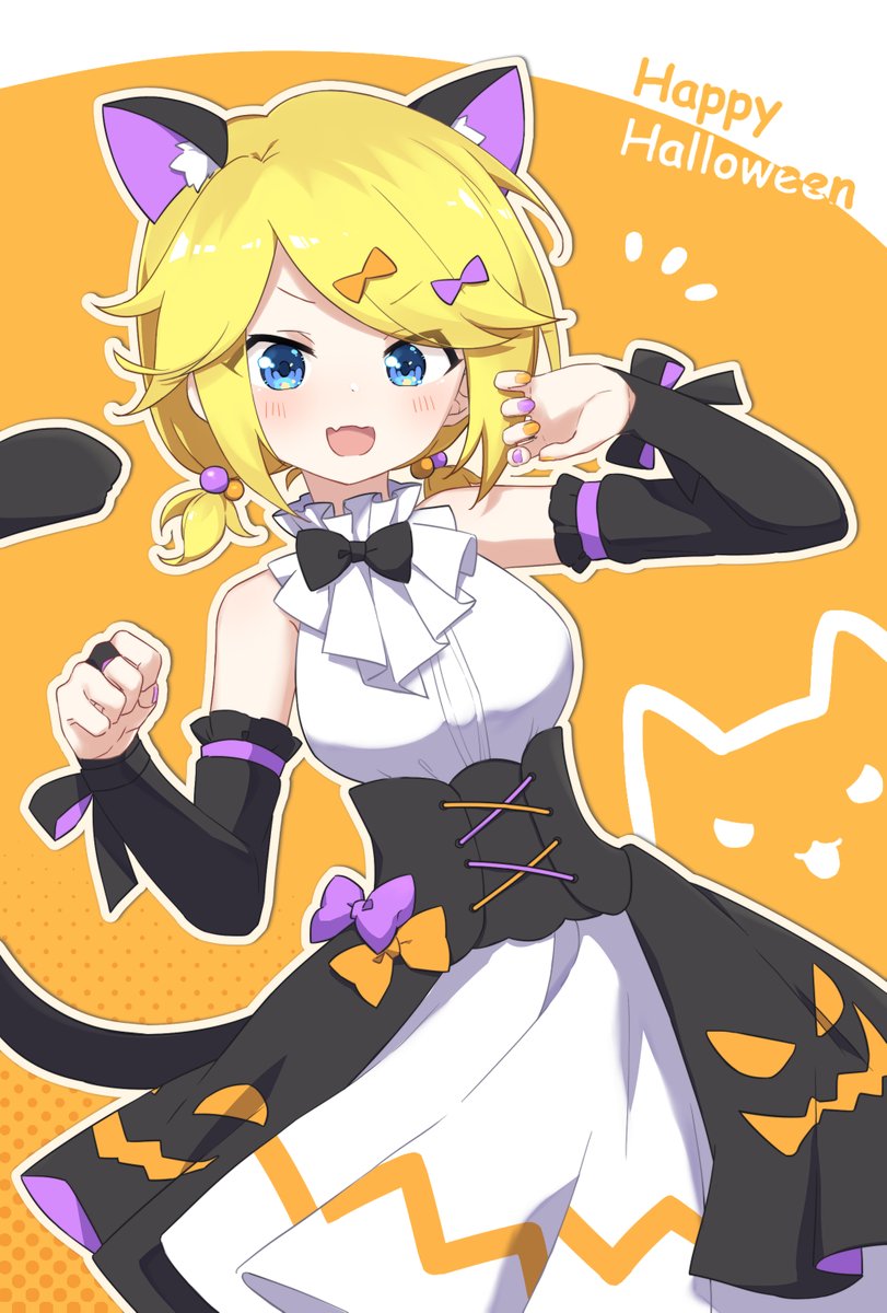 WW05705754's tweet photo. 🎃Happy Halloween����
#鏡音リン #ハロウィン https://t.co/wIFv44E2Ts
