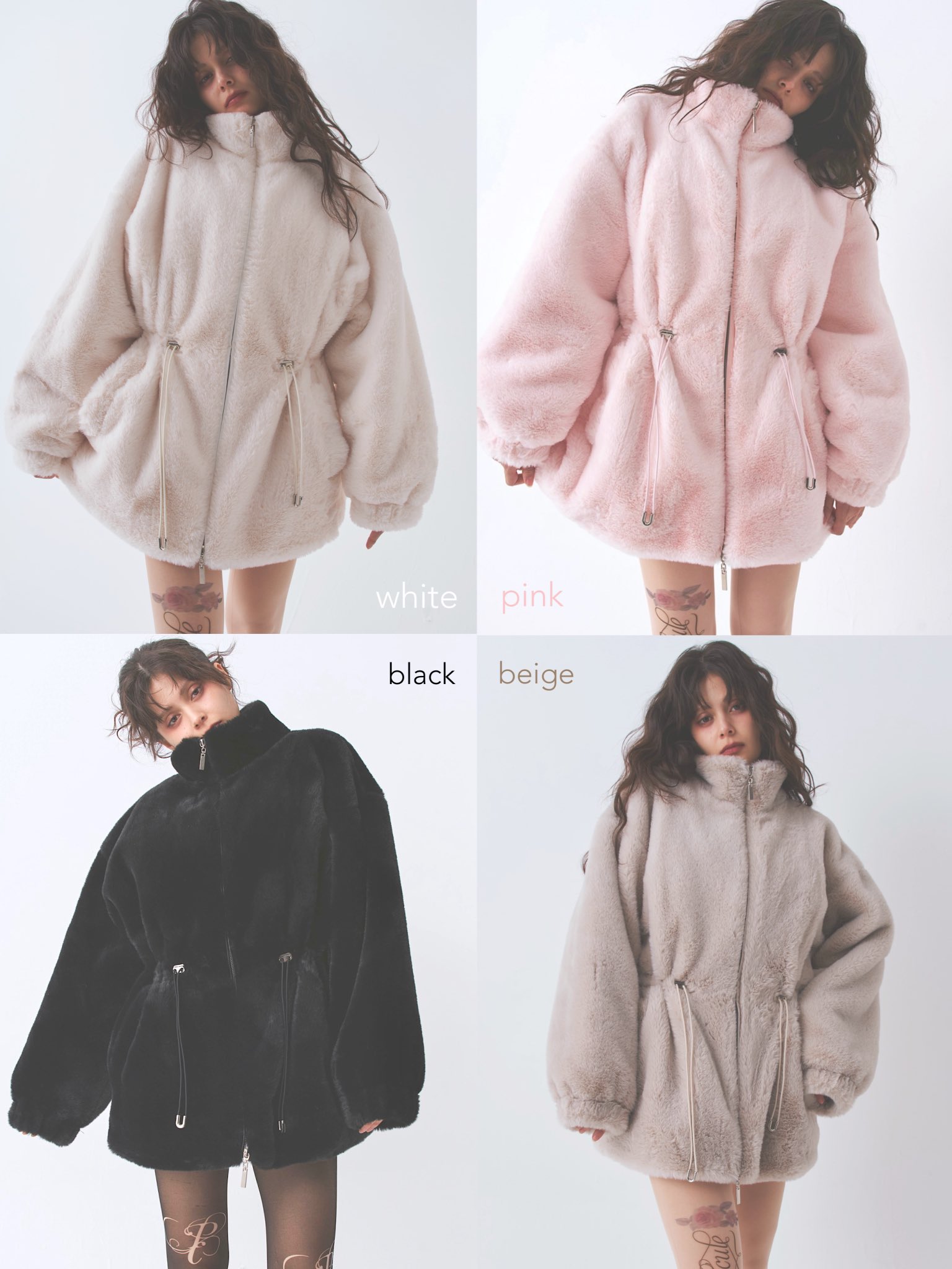 PELLICULE ファーコートPINK