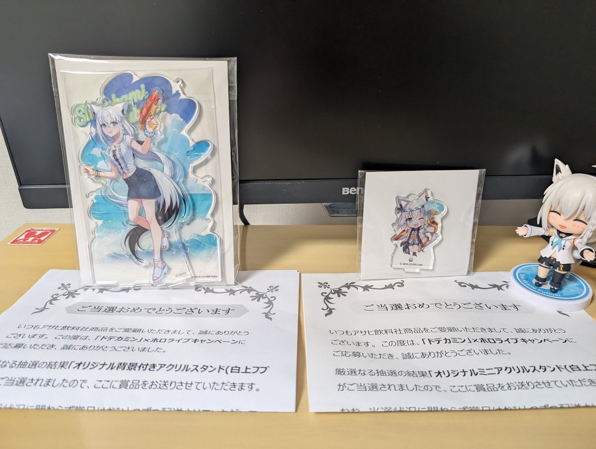 デカミン オリジナルアクリルスタンド M*/様 白上フブキ アクリル