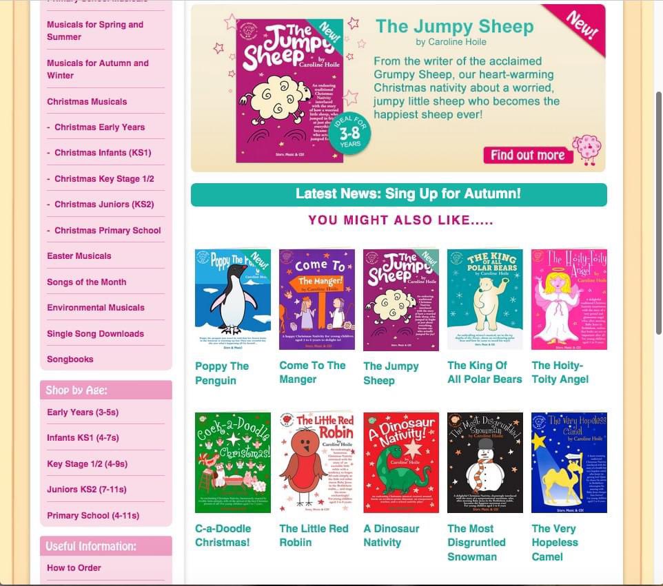 Our Christmas musicals for primary and pre-school children and #teachers are looking so inviting! Click through here to listen to our songs! grumpysheep.com/collections/fr… #songs