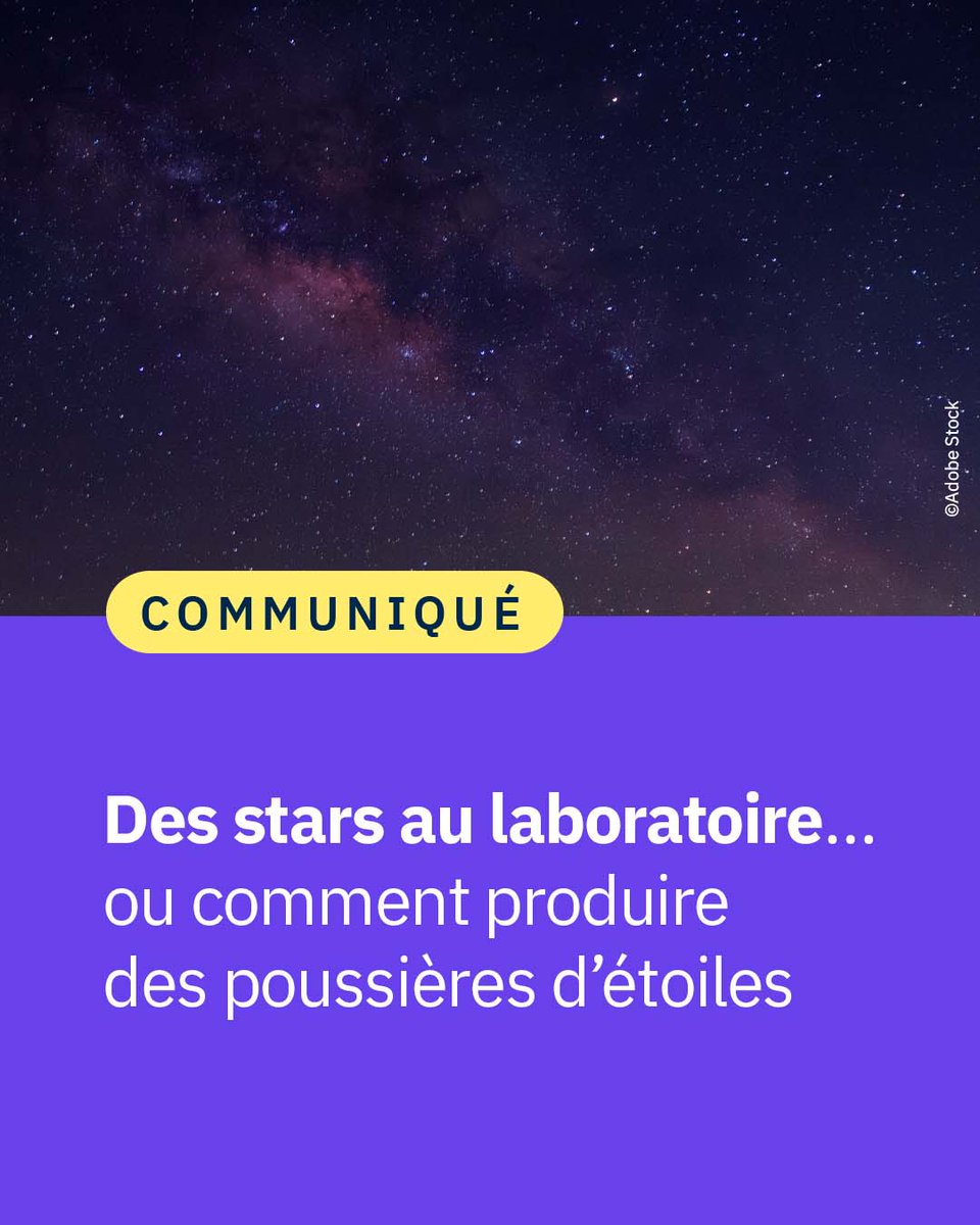 CNRS's tweet photo. #Communiqué 🗞️ Des chercheurs ont utilisé une torche à plasma pour simuler les processus de condensation à haute température opérant dans les enveloppes circumstellaires d’étoiles riches en carbone.✨

👉 https://t.co/J7hEQYCL0U https://t.co/RT2XNj0Gl3