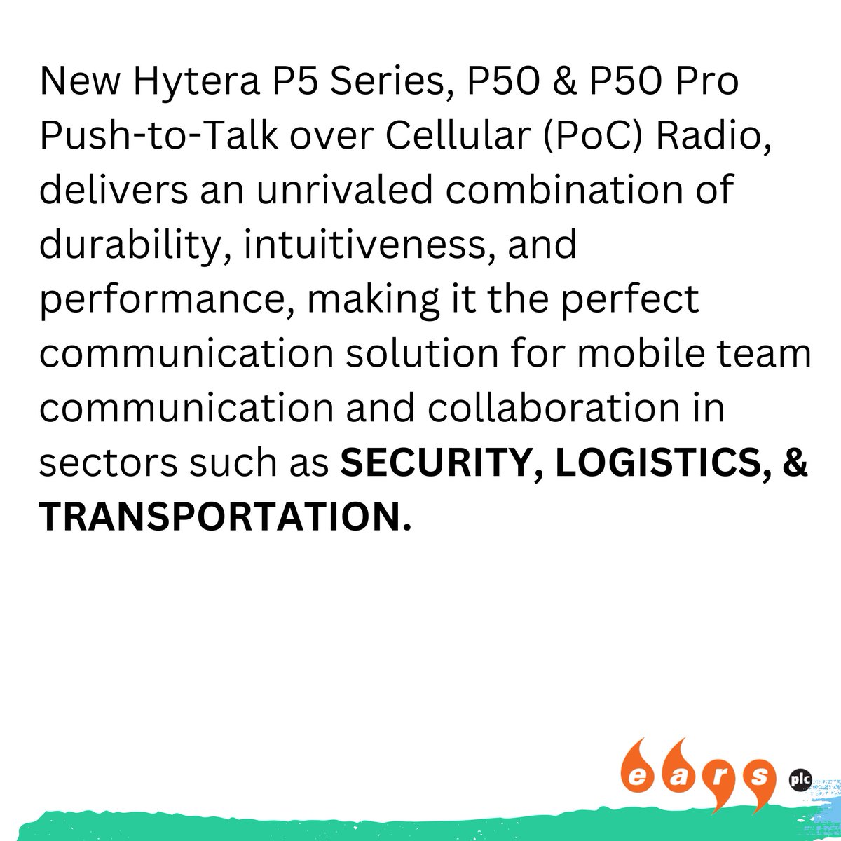 EARSplc's tweet image. Learn more;
earsplc.com/product/hytera…

Call Us Now to Request a Quote.
+44 (0) 20 8964 6699
info@earsplc.com

#earsplc #communication #radiocommunication #walkietalkie #buyradio #hireradio #digitalmarketing #DigitalRadio #ClearCommunication #futureready #twowayradio #hyteraradio