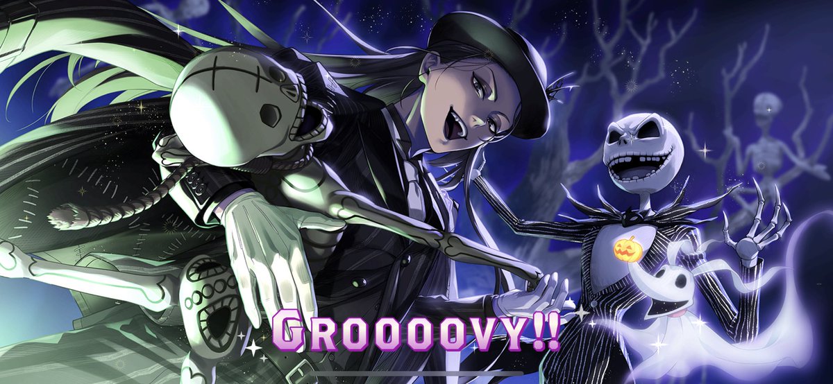 今回のツイステのハロウィンガチャ(SSR)のレオナ、ジャミル、セベクを