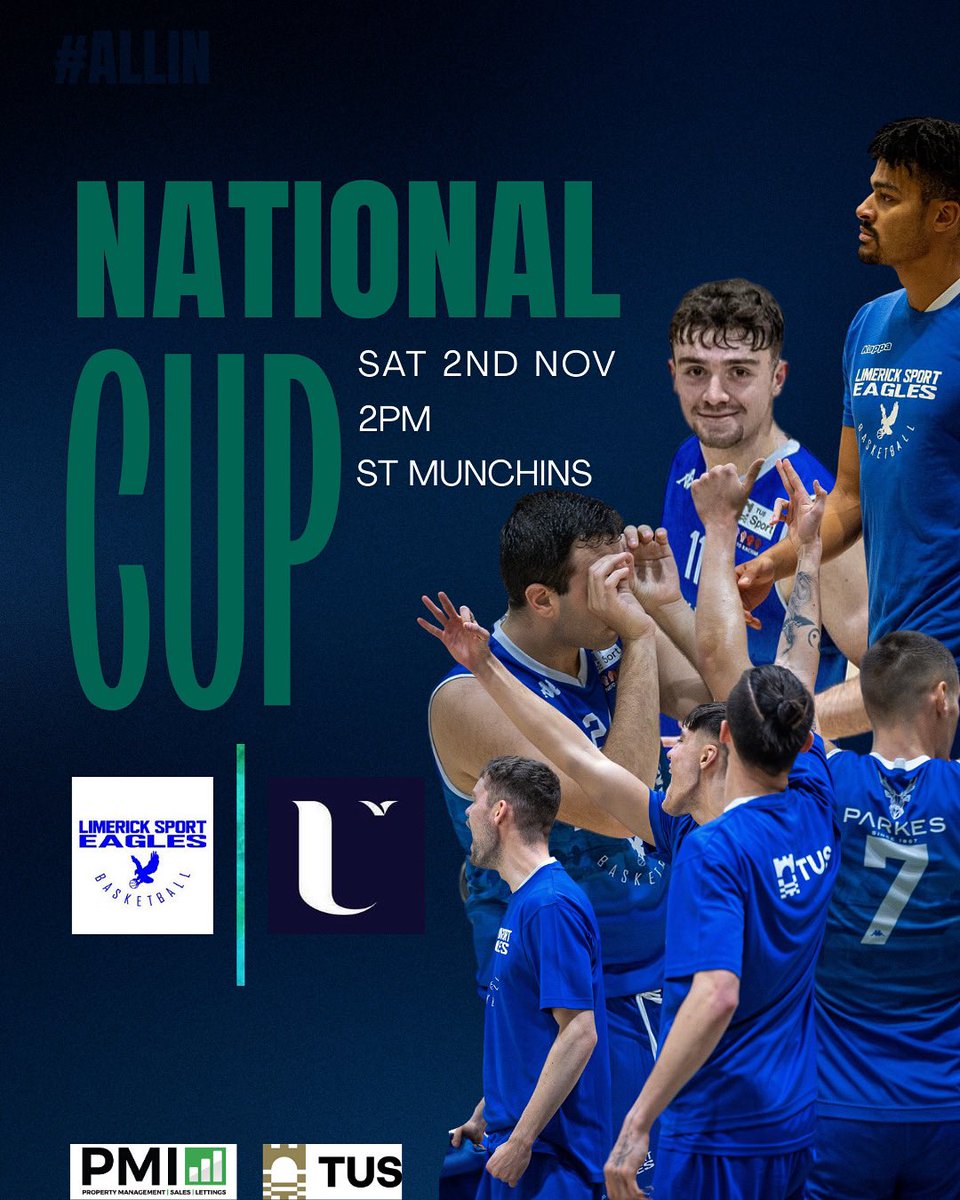 Limerick Sport Eagles ๐ฆ
(@lmksporteagles) on Twitter photo Weโre #ALLIN for National Cup Weekend ๐
Join us this Saturday as we take on <a href="/ulsterunibball/">UlsterUnibball</a>
Tickets ๐ docs.google.com/forms/d/e/1FAIโฆ
Letโs Go Eagles ๐ฆ
๐ Weโre #ALLIN for National Cup Weekend ๐
Join us this Saturday as we take on <a href="/ulsterunibball/">UlsterUnibball</a>
Tickets ๐ docs.google.com/forms/d/e/1FAIโฆ
Letโs Go Eagles ๐ฆ
๐