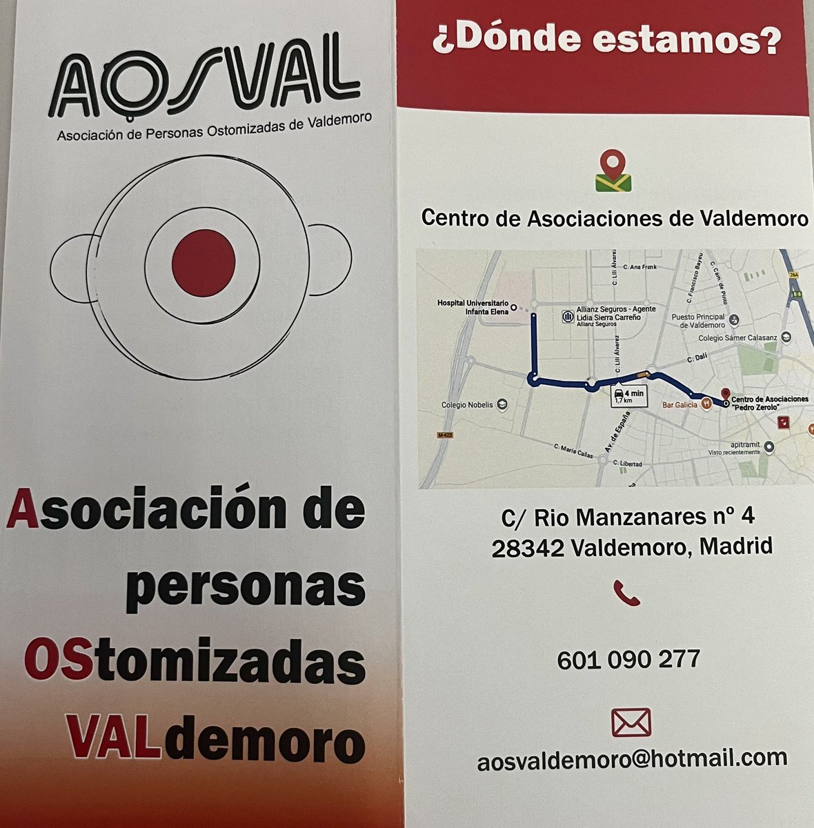 proctoysuelo's tweet photo. AOSVAL está presente en nuestra I Jornada del paciente ostomizado en @HUInfantaElena. Rafael es el presidente de AOSVAL y colabora como voluntario con los pacientes con #estoma. Los #voluntarios son clave en el tratamiento de nuestros pacientes. #Valdemoro. https://t.co/0cXMSX0NGy