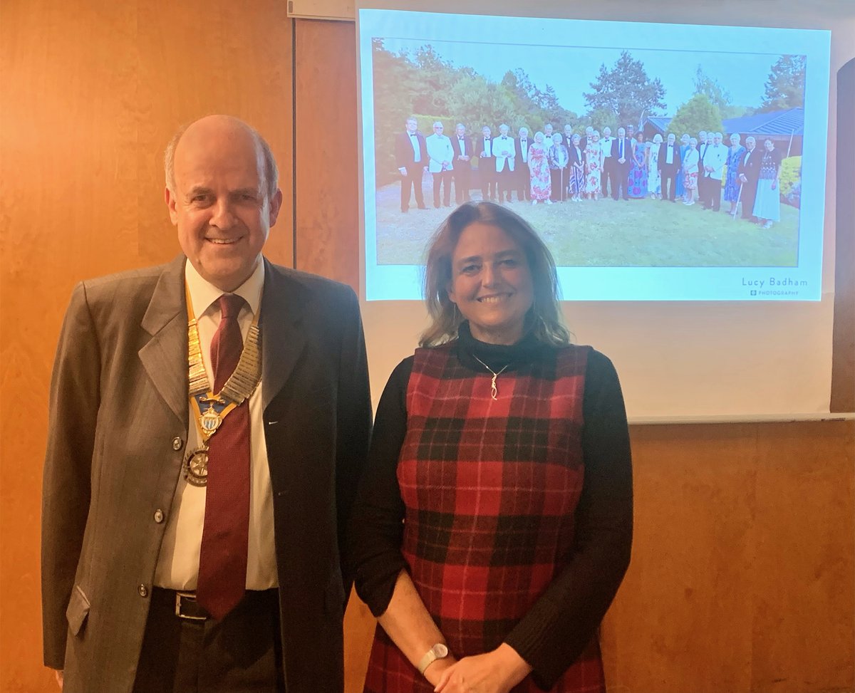 Rotarian Lucy Badham was the Speaker at the Rotary Club of Maidenhead Thames event on Monday’s Partners evening at Fredrick’s.  She gave members an insight into her professional life.

Click to read more - rotary-ribi.org/clubs/page.php…