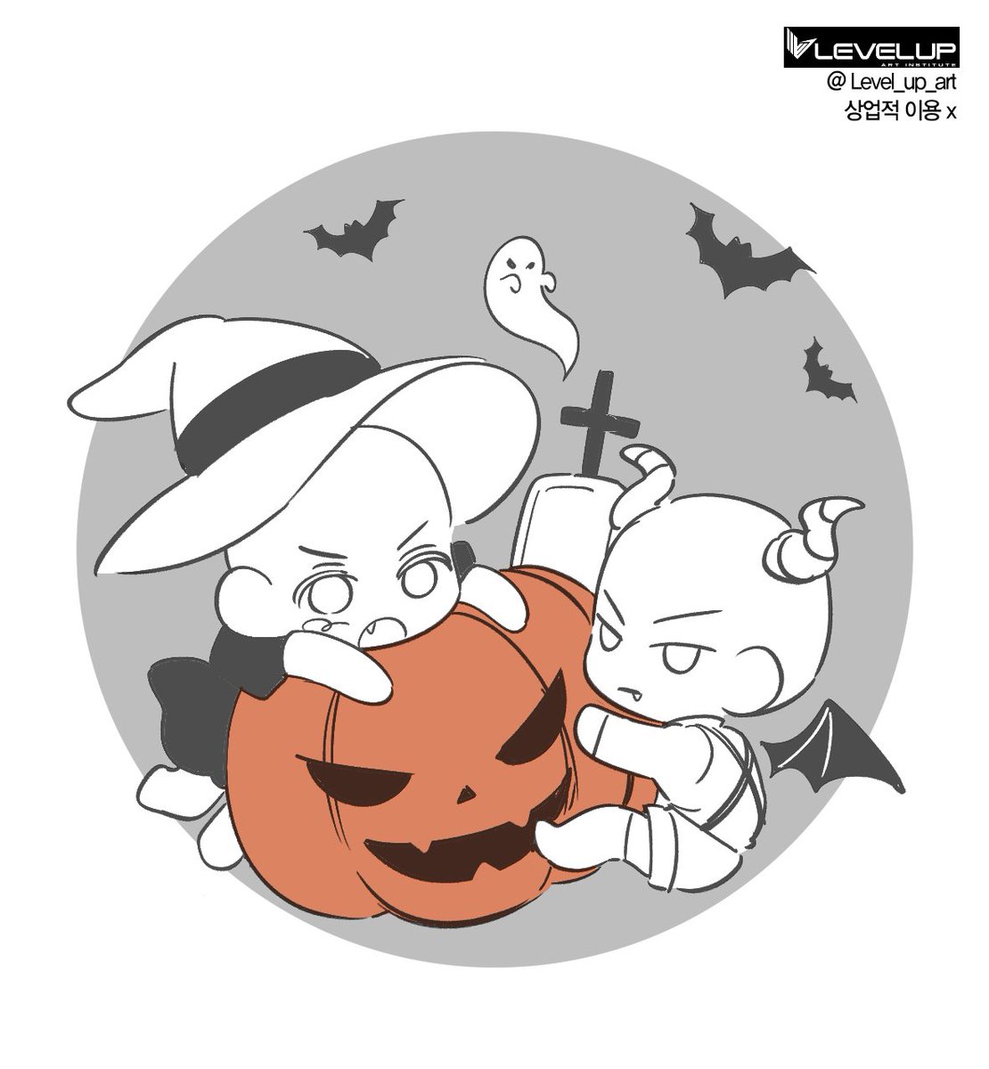 Level_up_art's tweet photo. 할로윈 sd 이메레스를 배포합니다 
다들 해피 할로윈 보내세요 ~

#이메레스 #트레틀 #레벨업미술학원 https://t.co/wwmRue47Ms