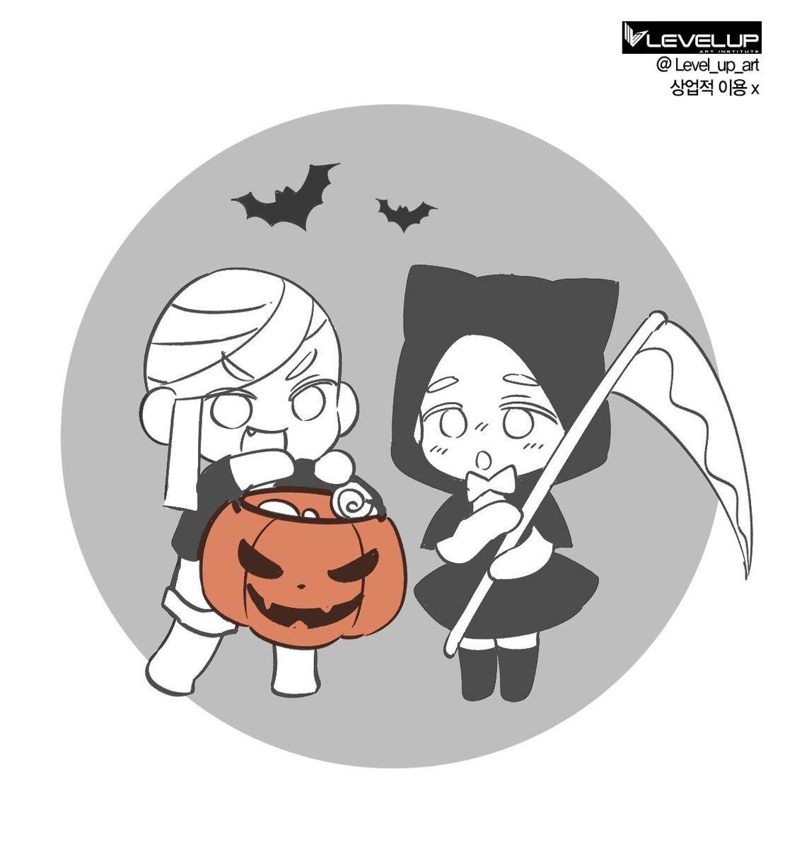 Level_up_art's tweet photo. 할로윈 sd 이메레스를 배포합니다 
다들 해피 할로윈 보내세요 ~

#이메레스 #트레틀 #레벨업미술학원 https://t.co/wwmRue47Ms