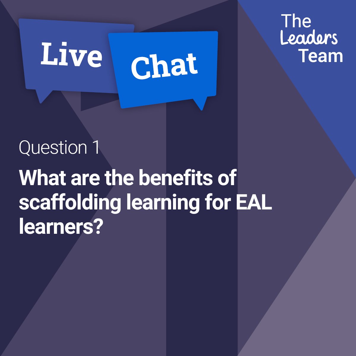 twinklresources's tweet photo. Q1: Answers, opinions, thoughts and comments in the thread below.
Remember to use the #TwinklLiveChat!
@TwinklSLT @Twinkl_EAL @Miss_HVB
#edutwitter #education #teachertwitter #education #ScaffoldingLearning #EAL https://t.co/RAUPmQjaas