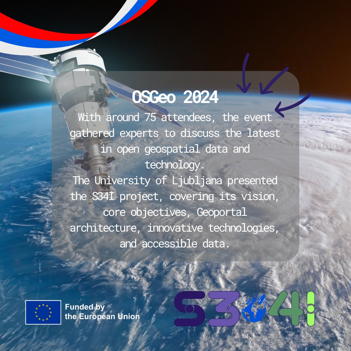 S34I Project (@project_s34i) on Twitter photo #OSGeo2024: With around 75 attendees, the event gathered experts to discuss the latest in open geospatial data and technology
The University of Ljubljana presented the <a href="/project_S34i/">S34I Project</a> and the Geoportal architecture, innovative technologies, and accessible data.
#fromskytosoil #OSGeo2024: With around 75 attendees, the event gathered experts to discuss the latest in open geospatial data and technology
The University of Ljubljana presented the <a href="/project_S34i/">S34I Project</a> and the Geoportal architecture, innovative technologies, and accessible data.
#fromskytosoil