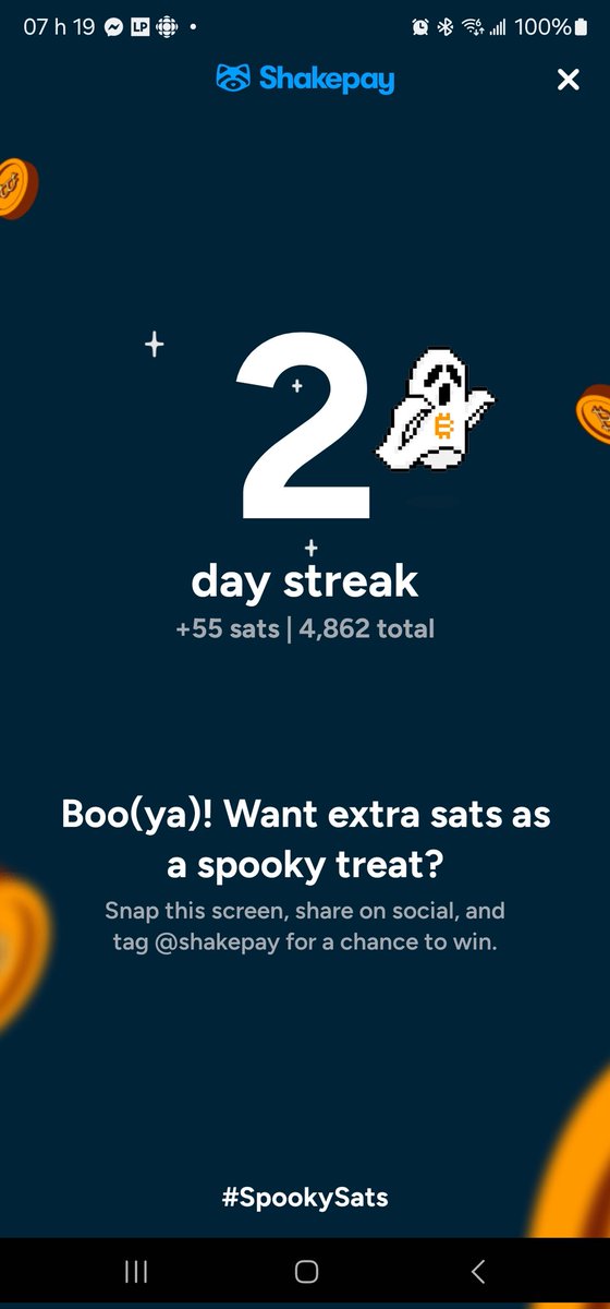 AlexDhigh's tweet photo. @shakepay I shaker every day but somehow, event if I shaker I lost my streak. That's scary 😭 https://t.co/BUKnjMqosq