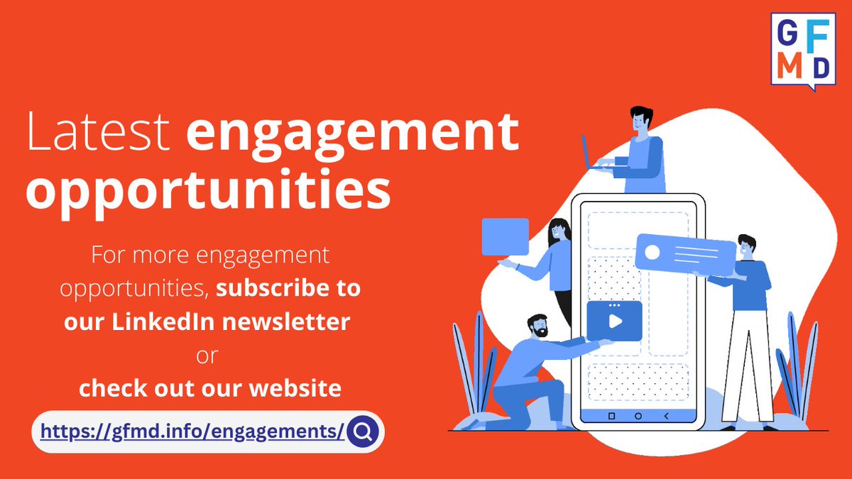 💡 Don't miss out! Check out GFMD's weekly roundup of engagement opportunities on policy, advocacy, and coordination activities in #media and #journalism: linkedin.com/pulse/latest-e…

📩 Subscribe to our LinkedIn #MediaDev Insider newsletter here: lnkd.in/dPPWYmCz