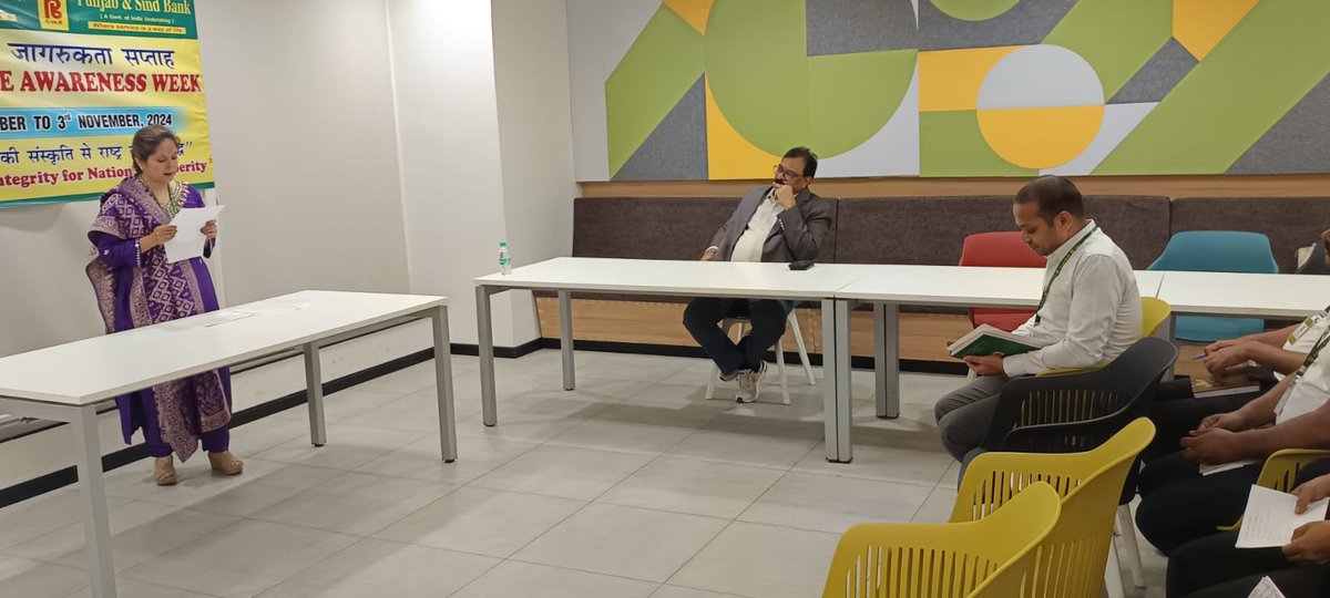 PSBIndOfficial's tweet photo. Speech Competition event conducted at Punjab &amp; Sind Bank, Corporate Office, East Kidwai Nagar, New Delhi on the occasion of Vigilance Awareness Week 2024

      #PSB #CVCIndia #VigilanceAwarnessWeek  #IntegrityFirst #PSBIndOfficial https://t.co/RvZ19bduEv