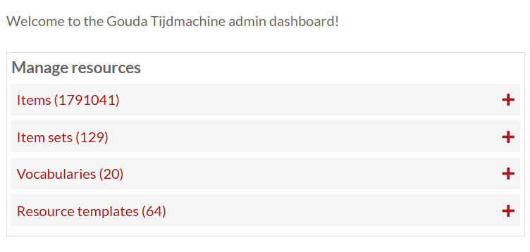 coret's tweet photo. Just some stats from the #GoudaTimemachine : nearly 1.8 million items in @omeka S (and Solr) which translates to over 65 million triples in @OntotextGraphDB 

#Scalability #LinkedOpenData https://t.co/jsobynu7Ms