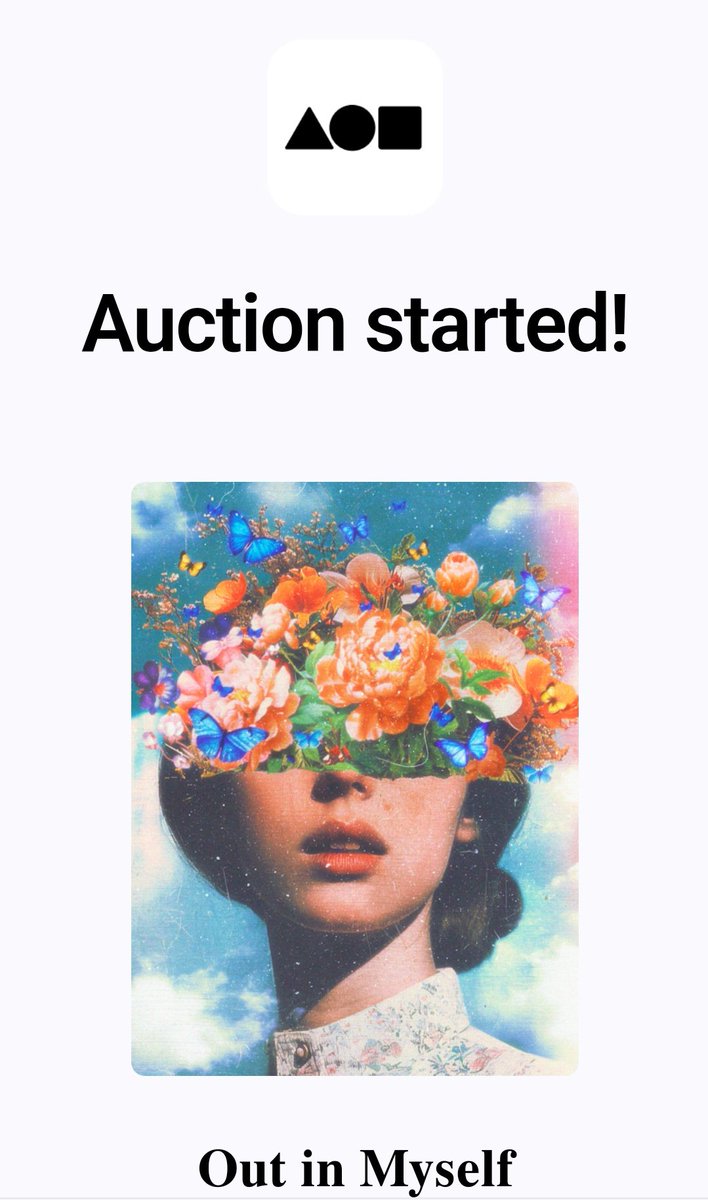 ⭐PONSE LAKIVA⭐ (@ponselakiva) on Twitter photo GM ☕✨ AUCTION STARTED 💥
Just woke up and got this email 🥹
I'm speechless!! Thanks a lot @EthanEJBBradley for kicking off the auction of "Out in Myself" 🫶
Part of <a href="/FloracultureArt/">Floraculture</a> 🌸exhibition
💎 Current Bid: 0.06 eth
⏳ 13 hrs left! 🔻 GM ☕✨ AUCTION STARTED 💥
Just woke up and got this email 🥹
I'm speechless!! Thanks a lot @EthanEJBBradley for kicking off the auction of "Out in Myself" 🫶
Part of <a href="/FloracultureArt/">Floraculture</a> 🌸exhibition
💎 Current Bid: 0.06 eth
⏳ 13 hrs left! 🔻