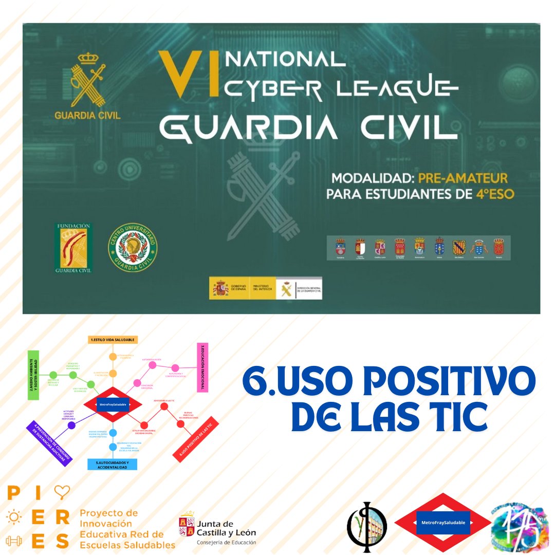FraySaludable (@fraysaludable) on Twitter photo El <a href="/iesfrayluis/">IES FRAY LUIS D LEÓN</a> dentro del PIE#MetroFraySaludable 🚇💪🏻, en su línea 6️⃣ Uso Positivo de las TIC ha acogido la presentación de la #VINationalCyberLeague organizada por la <a href="/guardiacivil/">Guardia Civil</a> y participando con alumnos de 4º de ESO. ¡Gracias y suerte! <a href="/educacyl/">Educación JCyL</a> <a href="/cfiesalamanca/">CFIE SALAMANCA</a> <a href="/CSFPJCYL/">CSFP</a> El <a href="/iesfrayluis/">IES FRAY LUIS D LEÓN</a> dentro del PIE#MetroFraySaludable 🚇💪🏻, en su línea 6️⃣ Uso Positivo de las TIC ha acogido la presentación de la #VINationalCyberLeague organizada por la <a href="/guardiacivil/">Guardia Civil</a> y participando con alumnos de 4º de ESO. ¡Gracias y suerte! <a href="/educacyl/">Educación JCyL</a> <a href="/cfiesalamanca/">CFIE SALAMANCA</a> <a href="/CSFPJCYL/">CSFP</a>