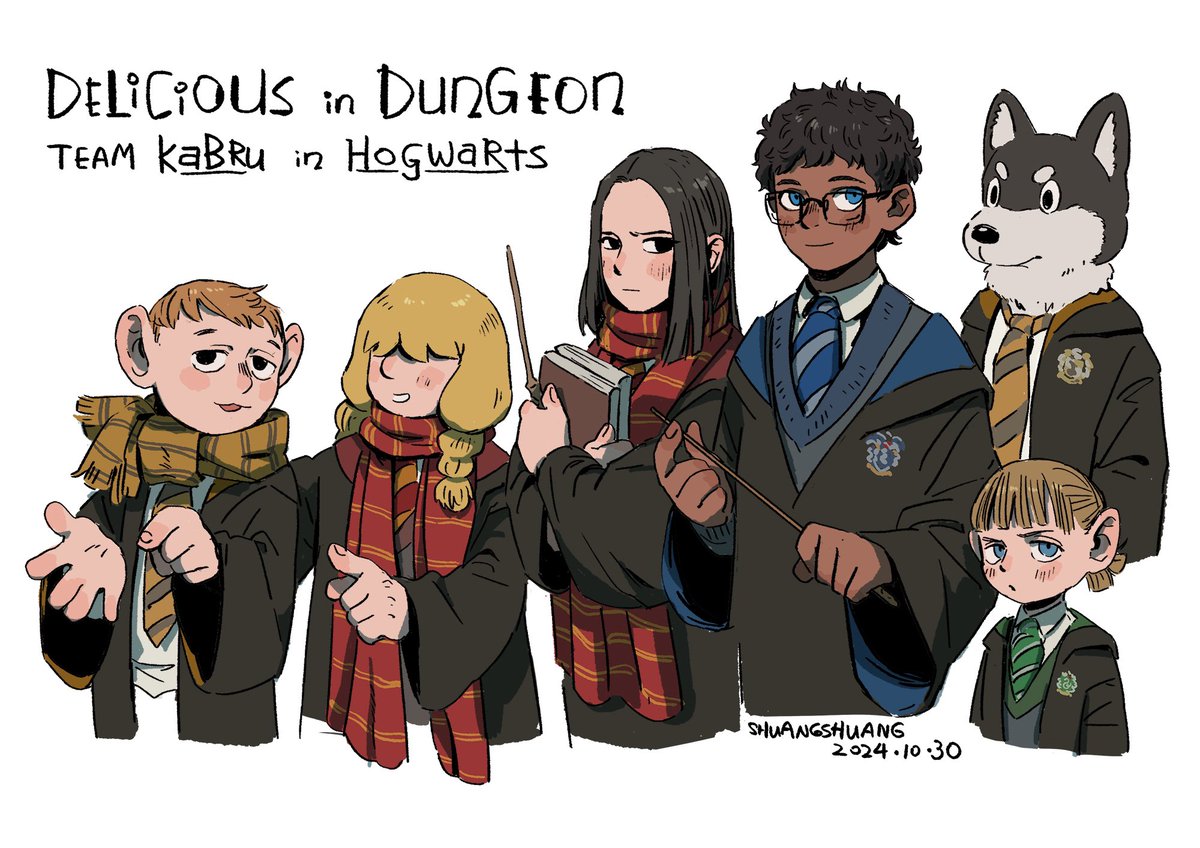 Shuangshuanghao's tweet photo. Team Kabru in Hogwarts #DeliciousinDungeon https://t.co/3Fh4Jhdjhl