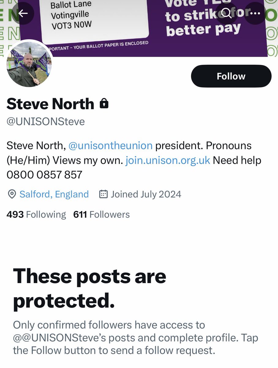.<a href="/UNISONSteve/">Steve North</a> has decided he wants a private space where he gets to choose who's allowed to see him.