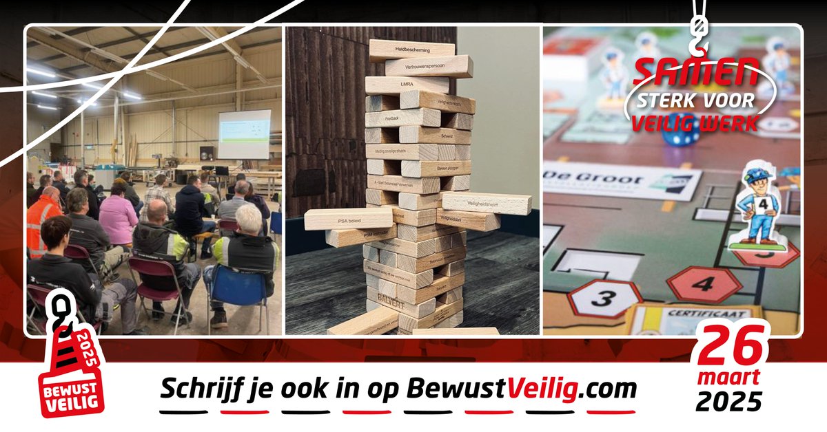 Weet jij al hoe jouw bedrijf #bewustveilig2025 invult? 👷‍♂️ 

De afgelopen jaren organiseerden veel bedrijven hun eigen leuke, creatieve initiatieven. Bekijk verschillende voorbeelden op lnkd.in/en52WKfp.
