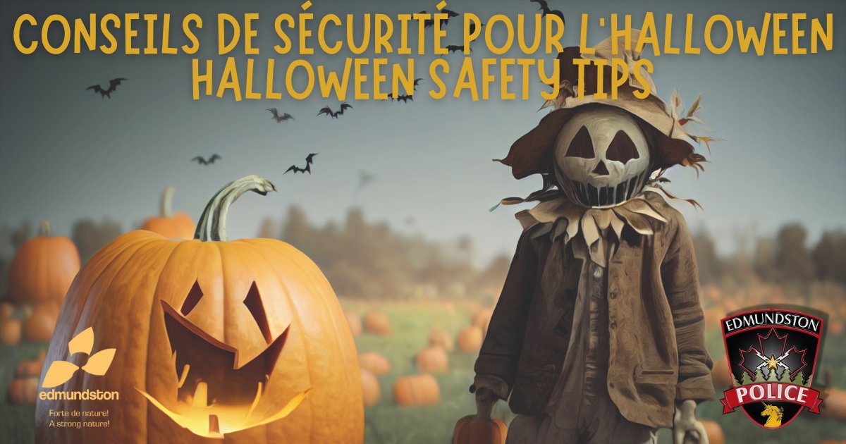 La Force policière d’#Edmundston demande la collaboration de tous et de toutes afin que cette fin de semaine d’Halloween soit amusante et sécuritaire
----
The #Edmundston Police Force is asking for everyone's collaboration for this Halloween to be fun &amp; safe