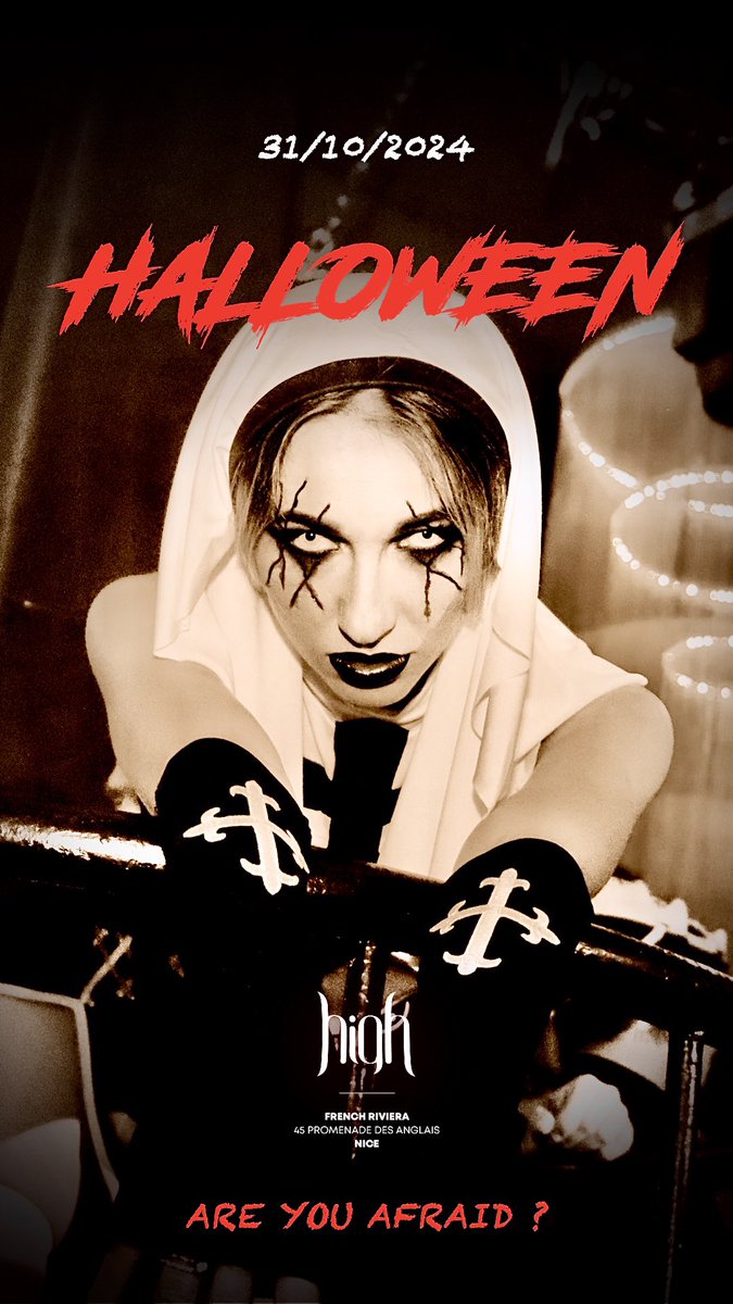 HighClubNice's tweet image. Prêt pour Halloween 2024 🎃💀🎃 #halloween2024