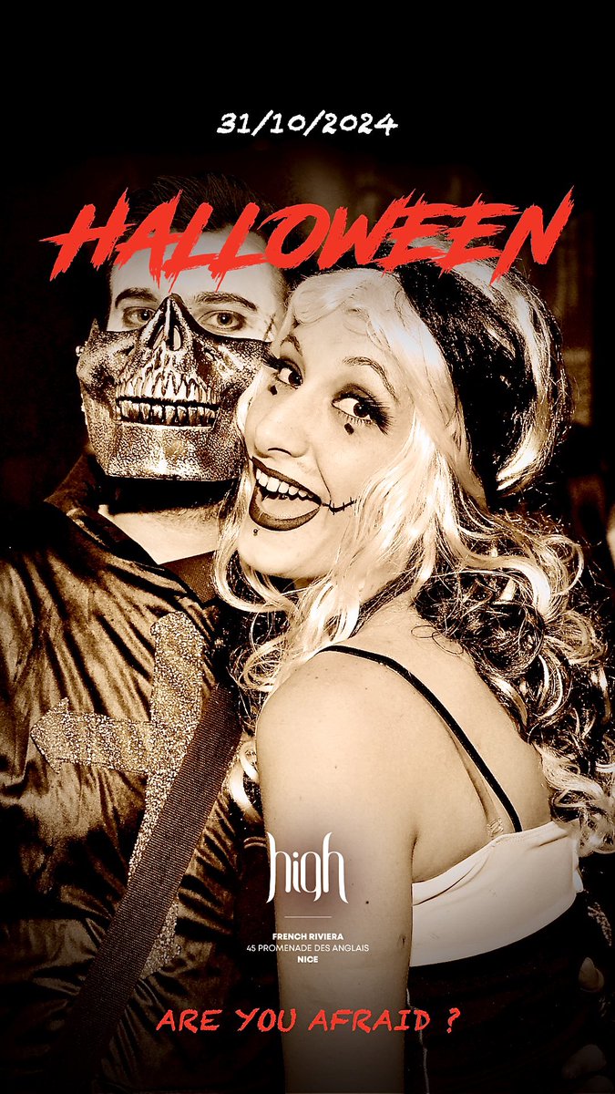 HighClubNice's tweet image. Prêt pour Halloween 2024 🎃💀🎃 #halloween2024