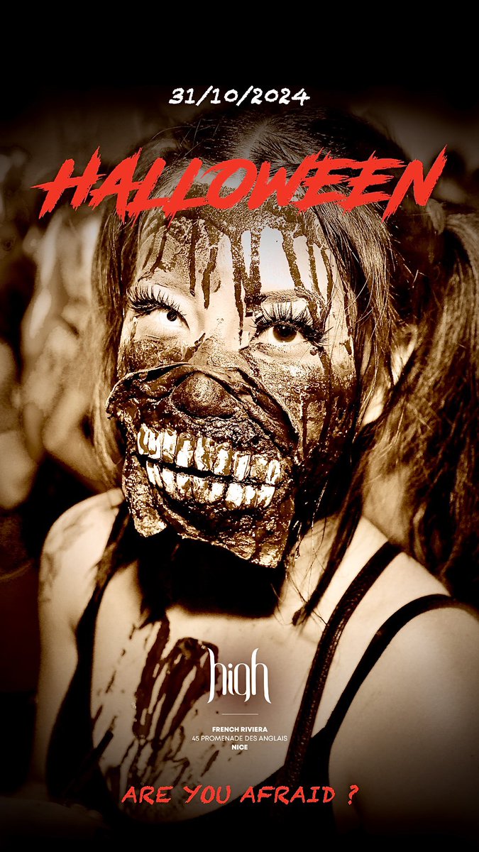 HighClubNice's tweet image. Prêt pour Halloween 2024 🎃💀🎃 #halloween2024