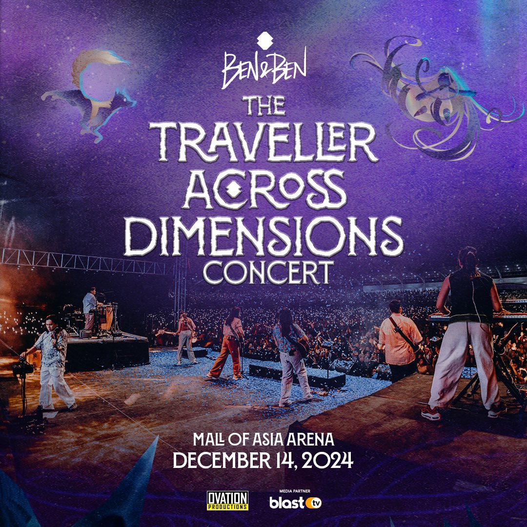 BenAndBenMusic's tweet photo. BEN&amp;BEN LIVE AT THE MOA ARENA:
The Traveller Across Dimensions Concert!
Tickets out on 11.04.2024!

Finally, first Solo Arena Concert na natin, Liwanag! Samahan niyo kami ah 🥹💙💛🫶 https://t.co/oPpAIxipqw