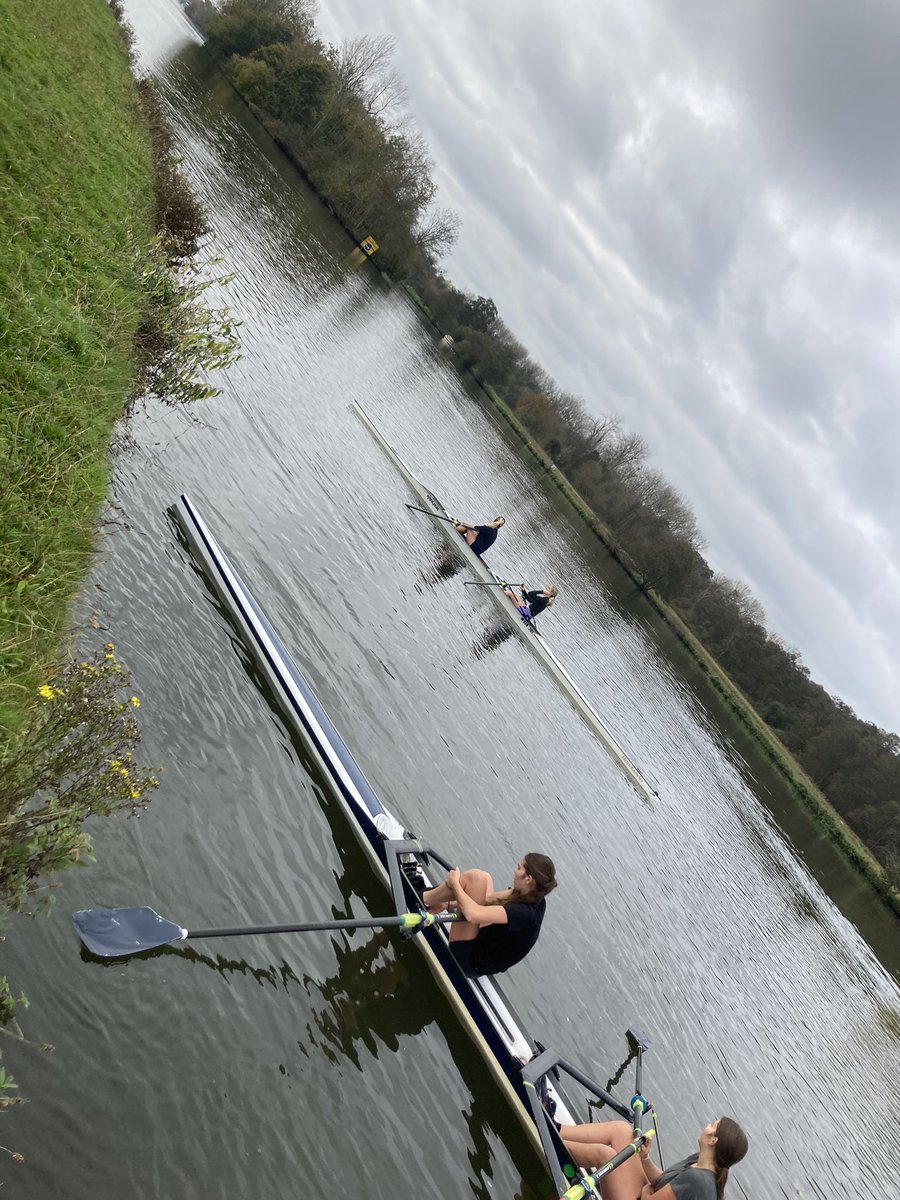 Nice out there and just us <a href="/HenleyRC/">Henley Rowing Club</a> even better