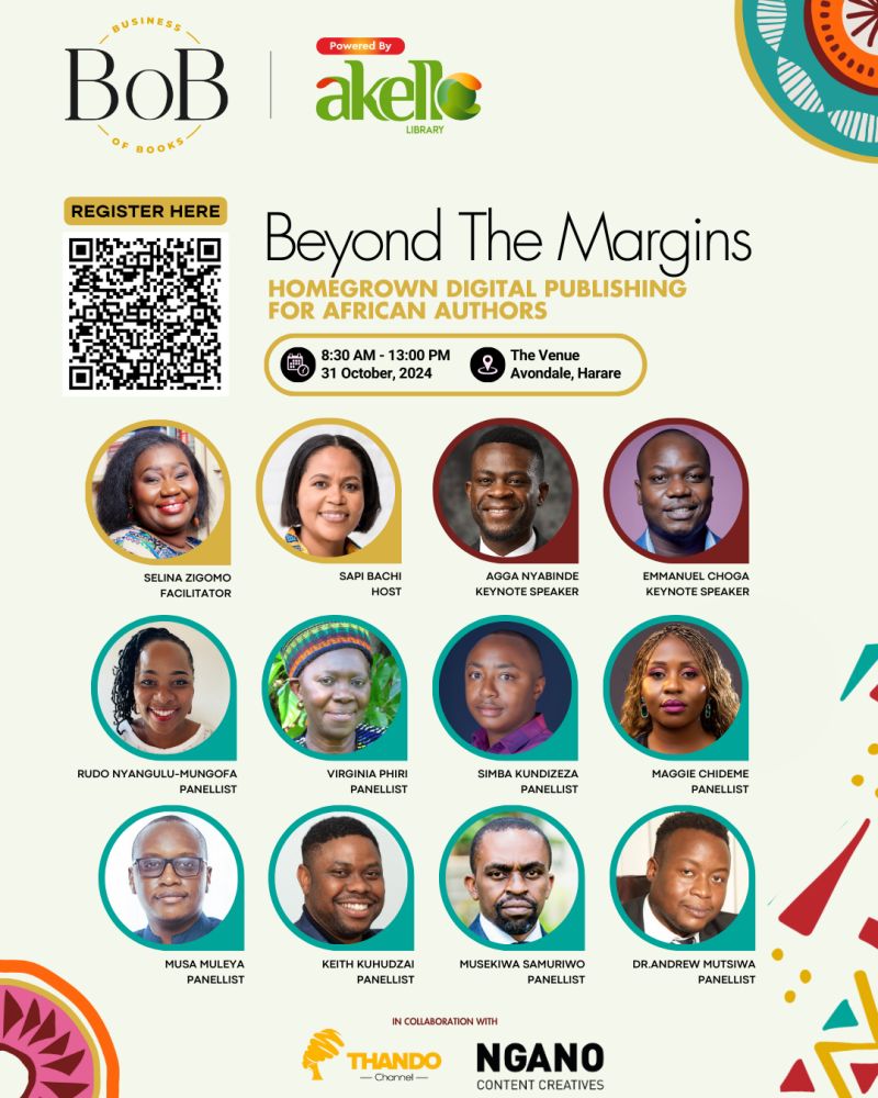 📌📚Business of Books Conference 
Beyond The Margins: Homegrown Digital Publishing Solutions for African Authors

Bringngi you a stellar line-up of panelists for a morning of learning, partnerships, networking and innovative publishing solutions.
Register
forms.office.com/r/3C6KApHyB4