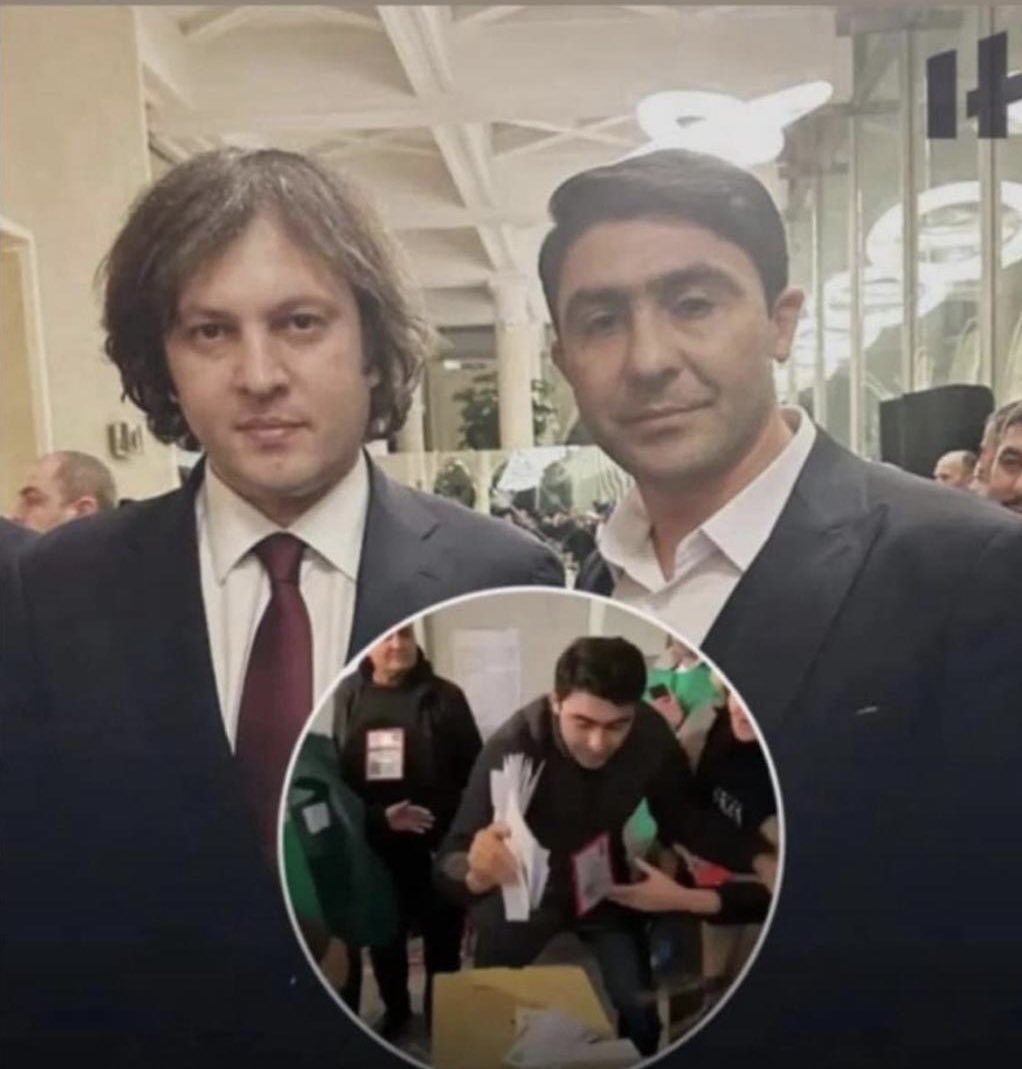 jezko_fella's tweet photo. • Remember this video?
• Now, look at this picture of him standing next to Usurper, Prime Minister of Georgia.

He is Deputy Chairman of Marneuli City Council. His comment on his behavior: it was a provocation by opposition.

Will he get arrested? Unlikely. https://t.co/A2rMHQiTeX