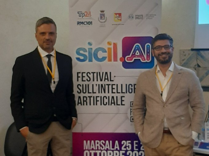 ICPC Director Mauro Santaniello, and Nicola Palladino, participated in the sicil.AI festival, the first Artificial Intelligence festival in Sicily, held in Marsala on October 25 and 26, 2024, discussing the impact of #AI in #politics and #journalism