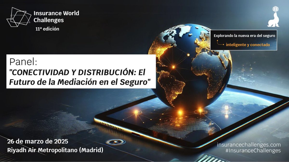 Otro panel que tendremos en #InsuranceChallenges junto a <a href="/InsurtechComHub/">Insurtech Community Hub</a>: "CONECTIVIDAD y DISTRIBUCIÓN: El futuro de la mediación en el seguro"
👉 Súmate info@insurtechcommunityhub.com o reserva videollamada de 30' aquí: calendly.com/isabel-orejana… Más info insurancechallenges.com/agenda/