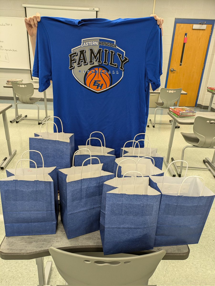 One of <a href="/EHHoops/">EHHoops</a> favorite things to do is to stay connected with our former players. We want to make sure they still feel connected to our program and help them realize they laid the foundation for what we have now. The first round of our "family shield" shirts go out today