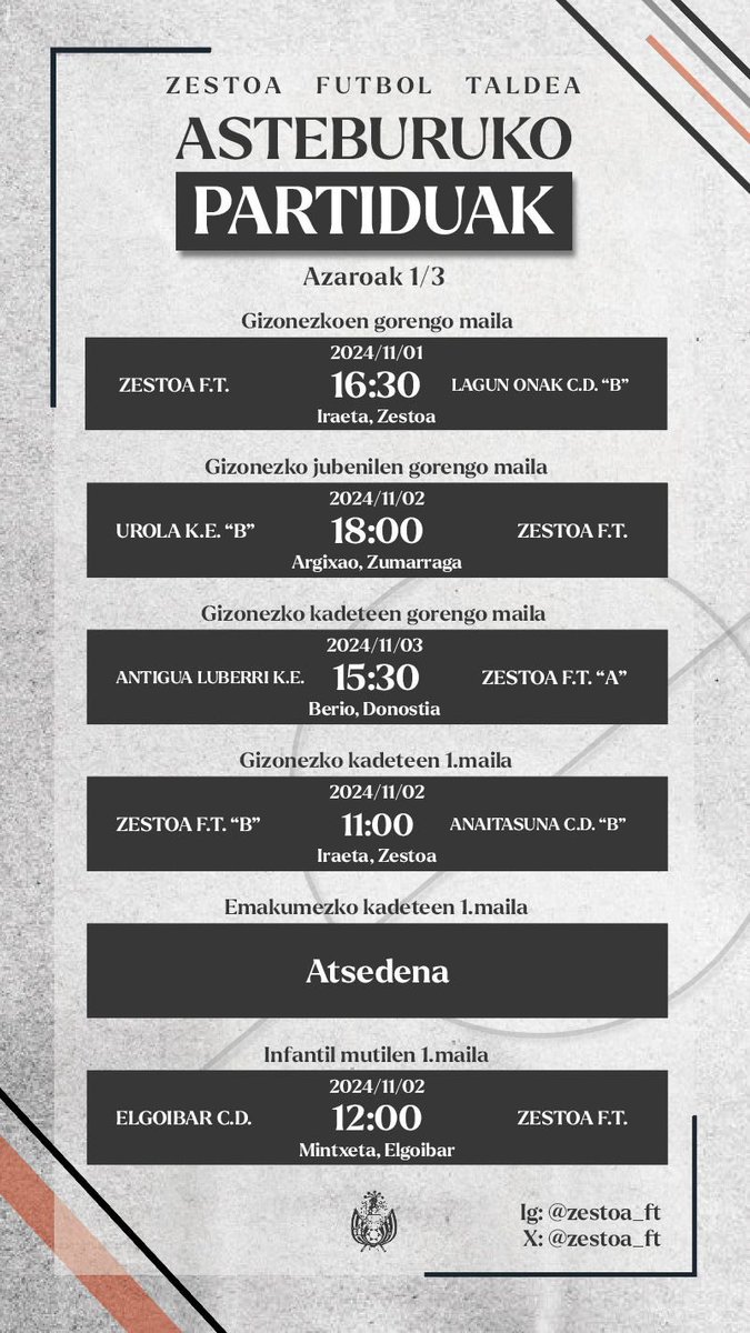 Asteburua bertan da!