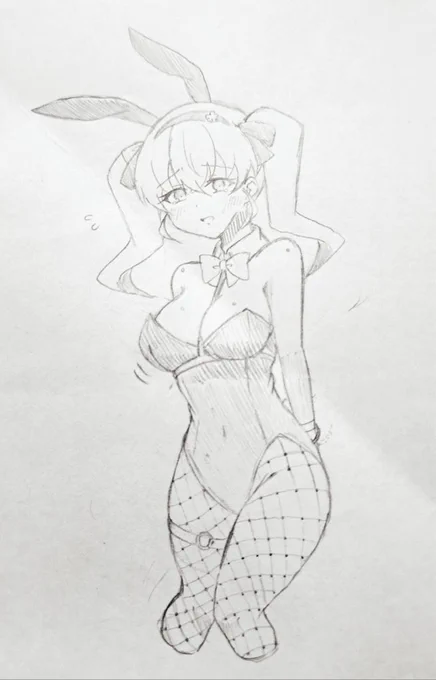 🐰🕳っぽいコスをうちの子に着せたよ!🐇 