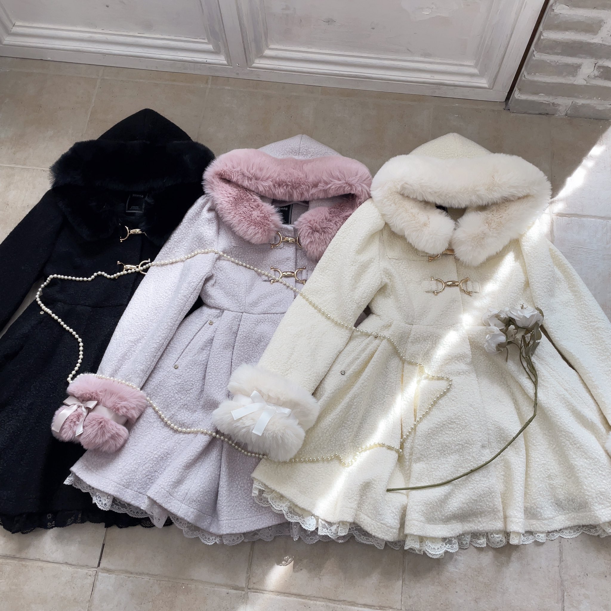 MARS レースアップセーラー襟ショート丈コート MA*RS（アメーバーマーズ）の「レースアップセーラー襟ショート