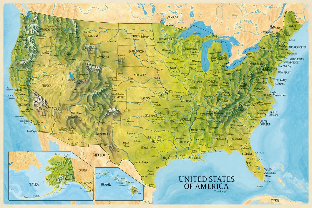 Map of the United States if your candidate loses.