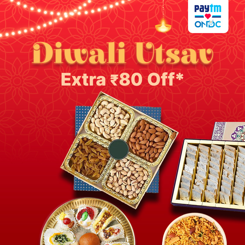 Paytm❤️ONDC (@paytmseondc) on Twitter photo Add a touch of sweetness to your Diwali celebrations with extra ₹80 off on festive treats! 🎉✨
Enjoy delightful dry fruits and sweets on #PaytmSeONDC 🎁💸 Explore now: m.paytm.me/diwalistore
#PaytmONDC <a href="/ONDC_Official/">ONDC India</a> #DiwaliCelebration Add a touch of sweetness to your Diwali celebrations with extra ₹80 off on festive treats! 🎉✨
Enjoy delightful dry fruits and sweets on #PaytmSeONDC 🎁💸 Explore now: m.paytm.me/diwalistore
#PaytmONDC <a href="/ONDC_Official/">ONDC India</a> #DiwaliCelebration