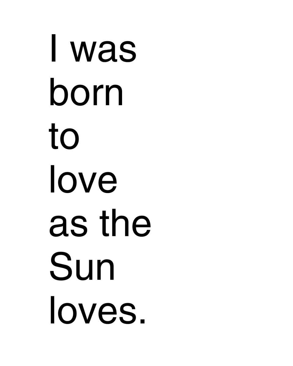 isabellamenulis's tweet image. I was born to love as the Sun loves.