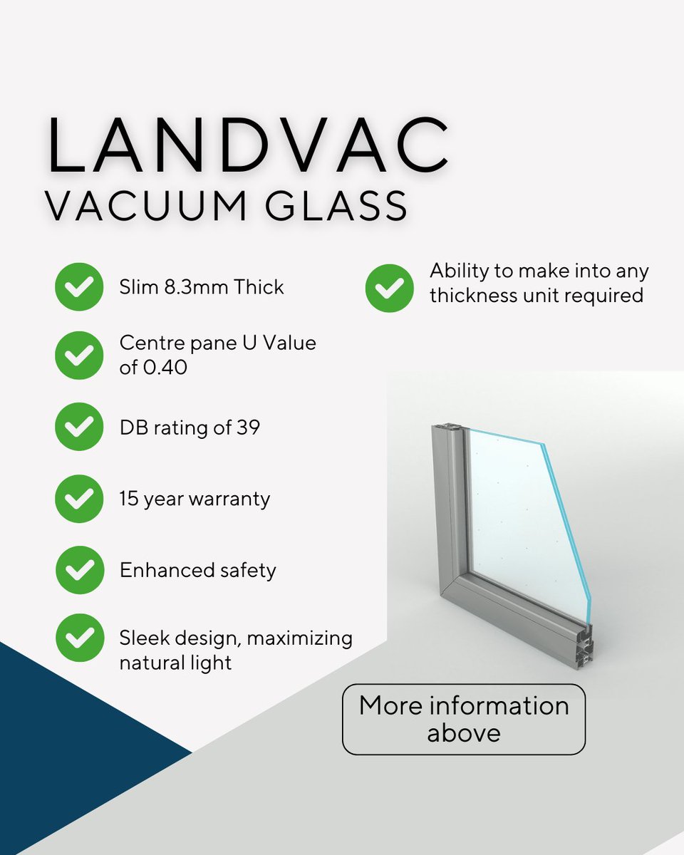 We are excited to offer you LandVac Vacuum Glass for London and the South East Of England.

This unique product is available to you right now.

Please visit our website here for more information: 1stglassservices.co.uk/vacuum-glass/

Or

Please contact
Vacuum@1stglassservices.co.uk