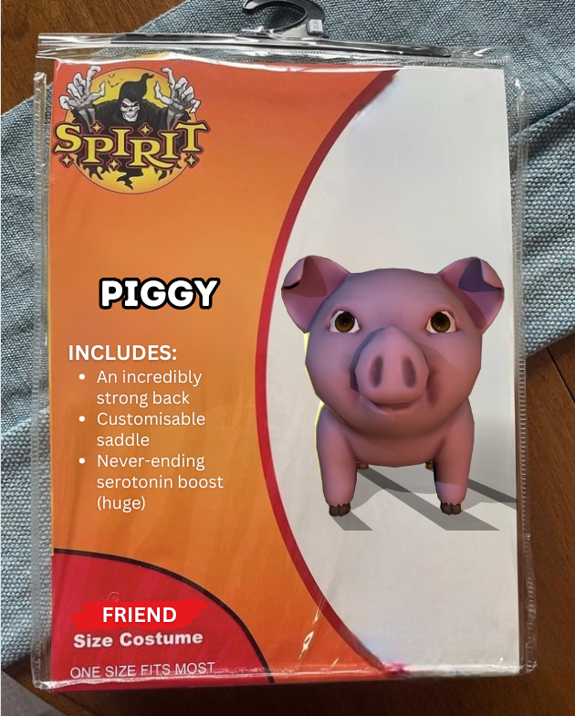 MiamiAvalon's tweet photo. Halloween is almost upon us, stuck on costume ideas? Fear not! 🎃

Side quest: It appears our four legged friend is still without a name... drop your ideas below! 🐷👀

#indiegames #spooktober #halloween #indiedev #femaleprotagonist https://t.co/iB4Y6Tp1T3