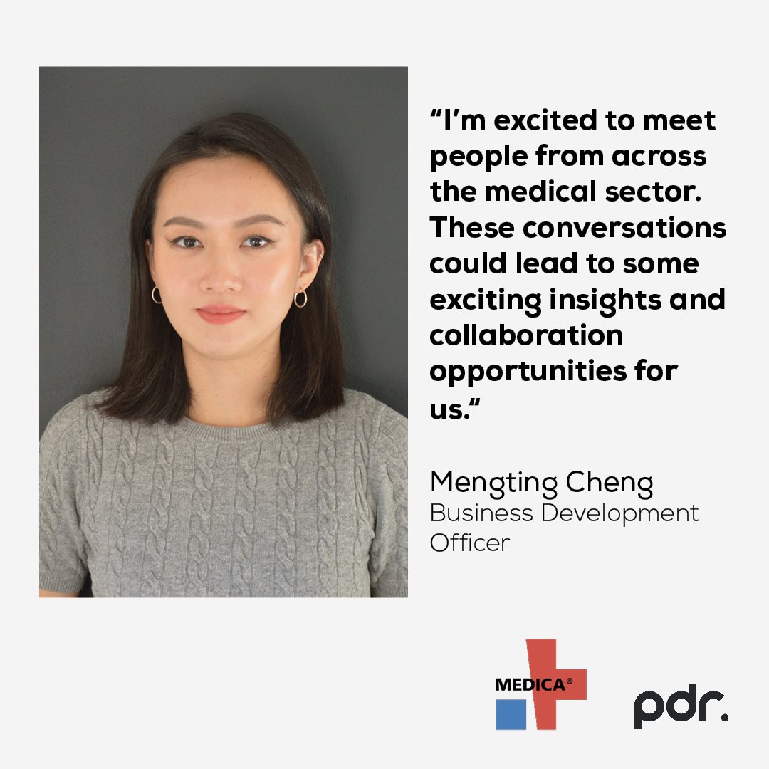 PDR_Design's tweet image. Jarred Evans and Mengting Cheng are heading to @MEDICATradeFair, one of the world&apos;s largest medical trade fairs.

Want to meet with us at MEDICA? Get in touch now to arrange a meeting in advance.

pdr-consultancy.com/news/looking-a…