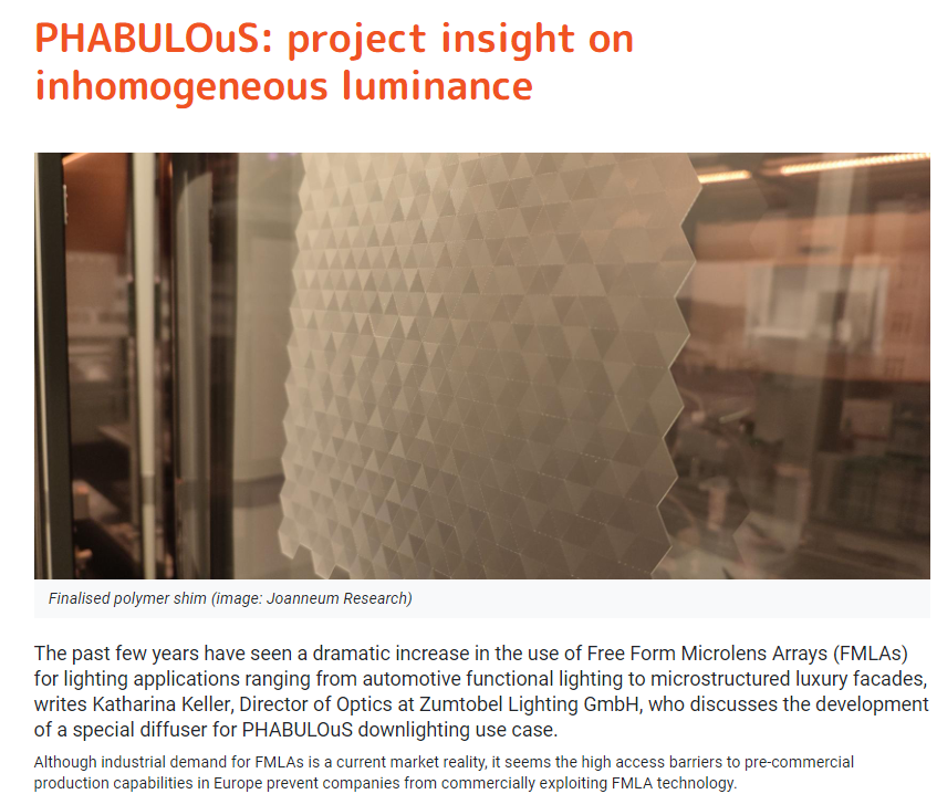 PHABULOuS Pilot Line (@phabulous_eu) on Twitter photo Demand for #FMLAs is rising, but production barriers remain⬆️. PHABULOuS Pilot Line helps scale free-form #microoptics from #prototypes to mass production—already enabling <a href="/Zumtobel_Licht/">Zumtobel_Licht</a> to enhance their downlighting
electrooptics.com/article/phabul…
#photonics <a href="/Photonics21/">Photonics21</a> Demand for #FMLAs is rising, but production barriers remain⬆️. PHABULOuS Pilot Line helps scale free-form #microoptics from #prototypes to mass production—already enabling <a href="/Zumtobel_Licht/">Zumtobel_Licht</a> to enhance their downlighting
electrooptics.com/article/phabul…
#photonics <a href="/Photonics21/">Photonics21</a>