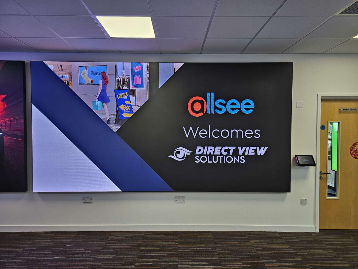 direct_view_sol's tweet photo. It was great to visit the @AllseeTech  showroom earlier this month to discuss all things Digital Signage and DVLED.

Want more information on how we can transform your AV? Get in touch with one of our experts today! 

#ProAV #AV #DVLED #Allsee #DigitalSignage #VideoWalls #LED https://t.co/2aKYkXNQrt